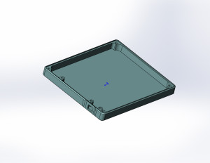 3D модель для фрезеровки корпуса АКБ 